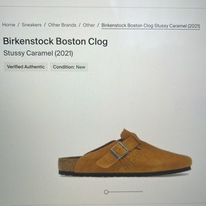 Birkenstock Boston Clog Stussy 2021 size 37 regular